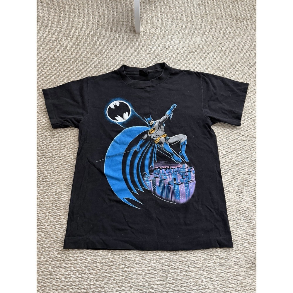 vintage 1988 batman shirt. Men's Medium . Single Stitch Gotham City. Change's‎